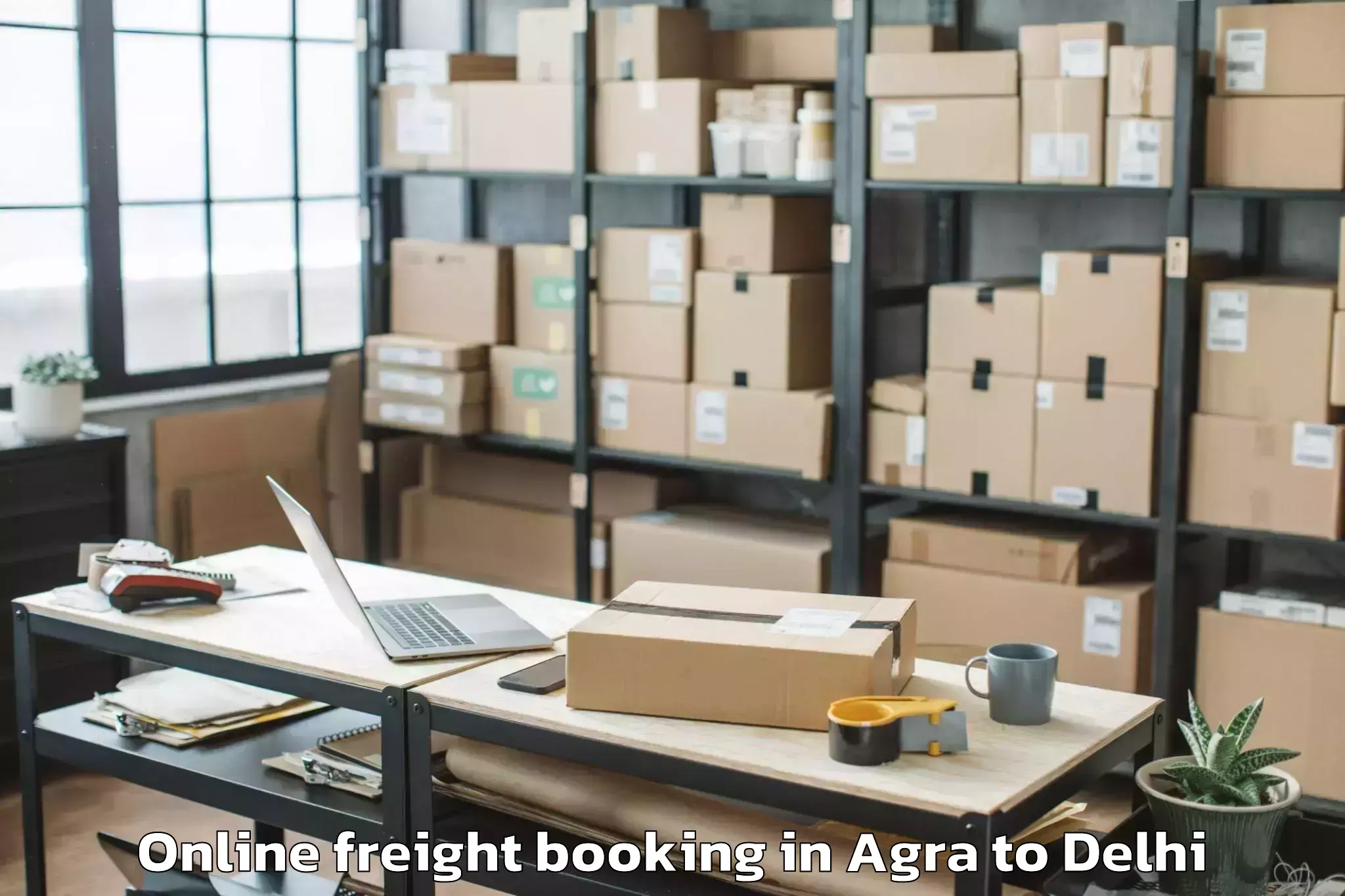 Discover Agra to Alipur Online Freight Booking